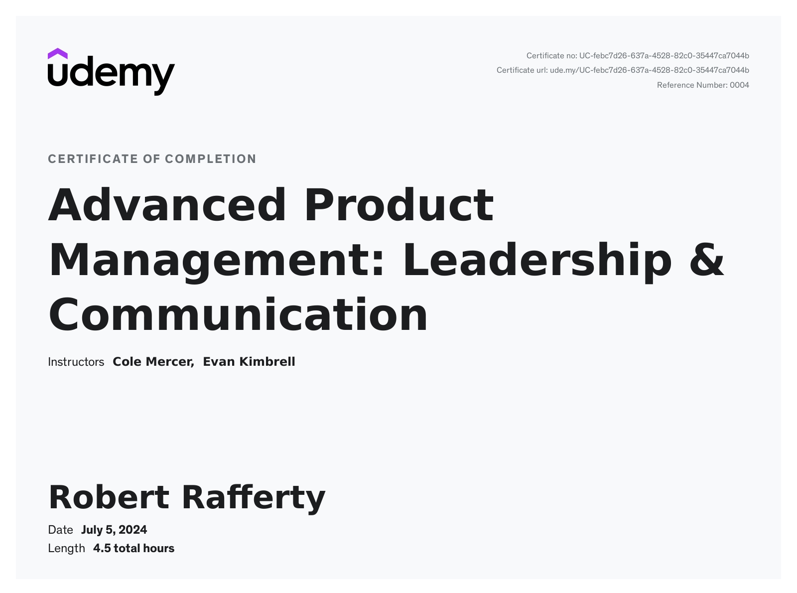 Advanced Product Management: Leadership & Communication